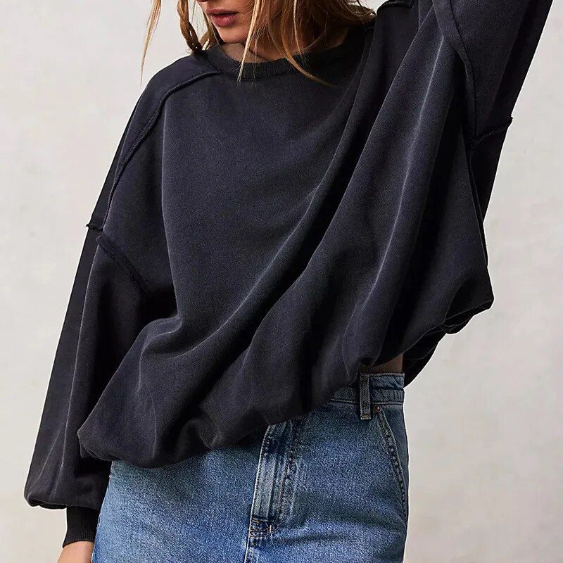 oversized long sleeve hoodie, view 8 - MRSLM