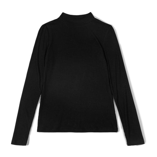 slim fit long sleeve turtleneck pullover, view 2 - MRSLM