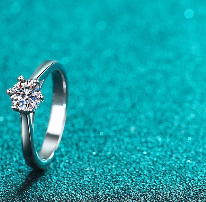 crown couple sterling silver ring, view 7 - MRSLM