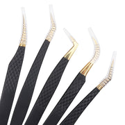 stainless steel eyelash tweezers, view 13 - MRSLM