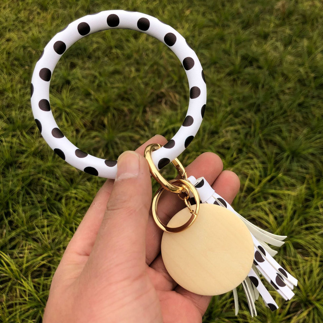 Leather Bracelet Year Of The Tiger Zebra Fringe Pendant Bracelet