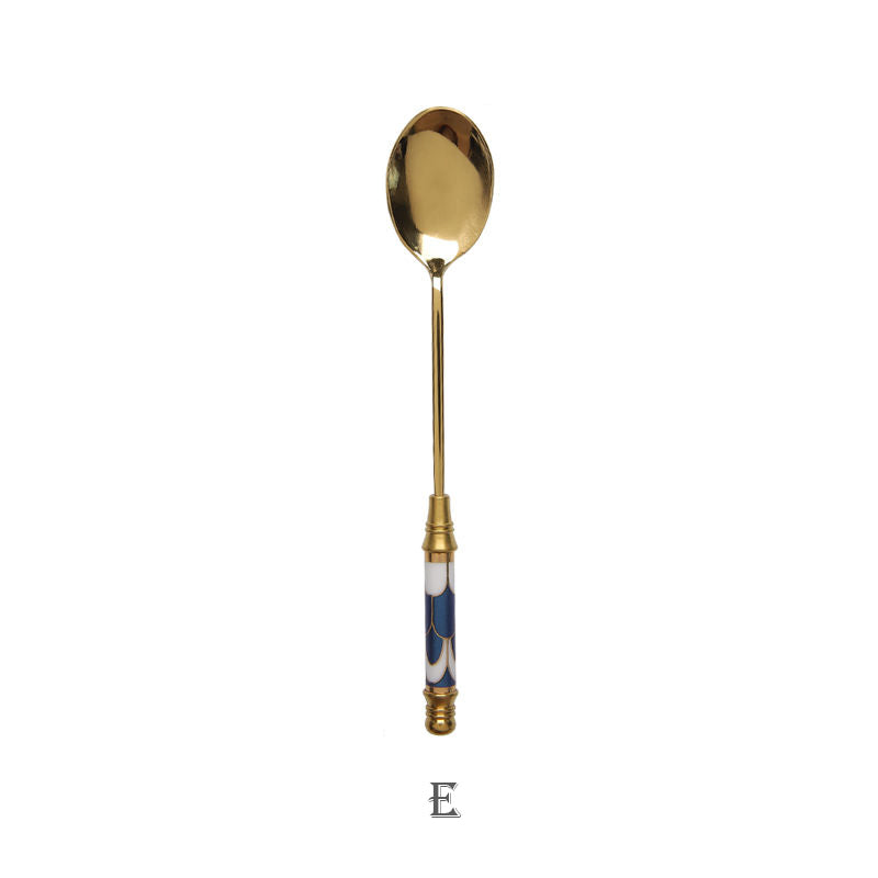 stainless steel dessert spoon, view 4 - MRSLM