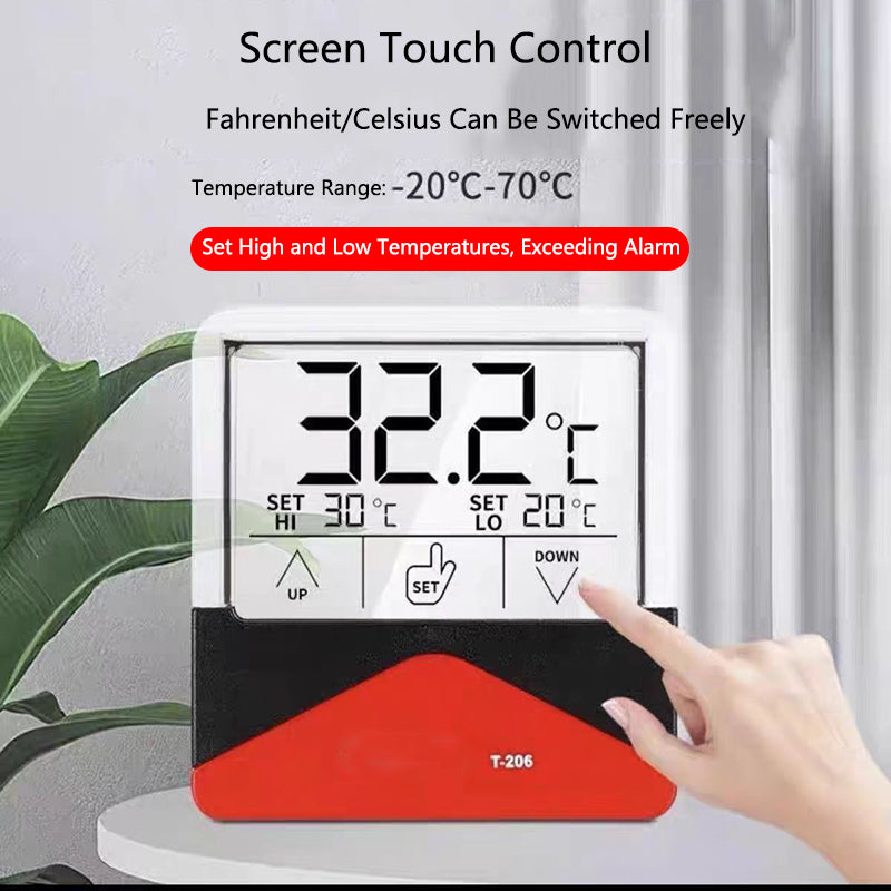 external LCD fish tank thermometer, view 3 - MRSLM