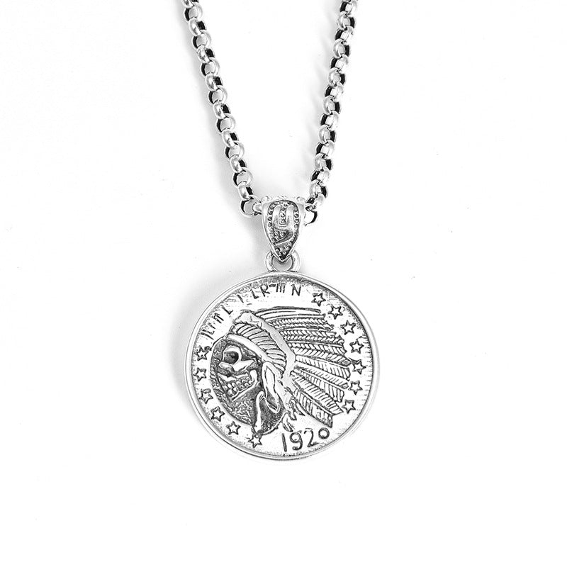 Feather Trendy Retro Personality Pendant