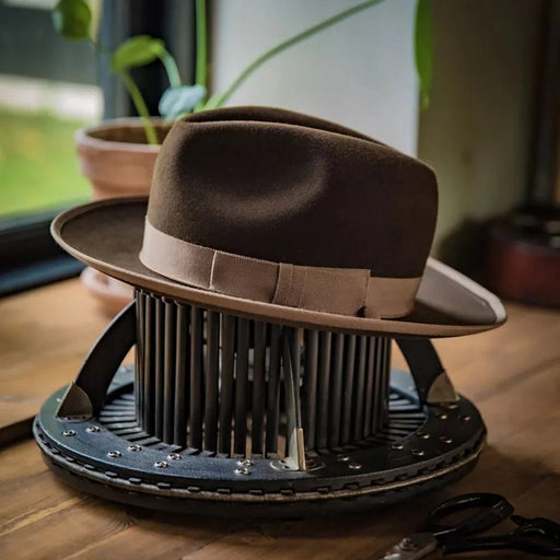 soft wool top hat ribbon sunshade - MRSLM