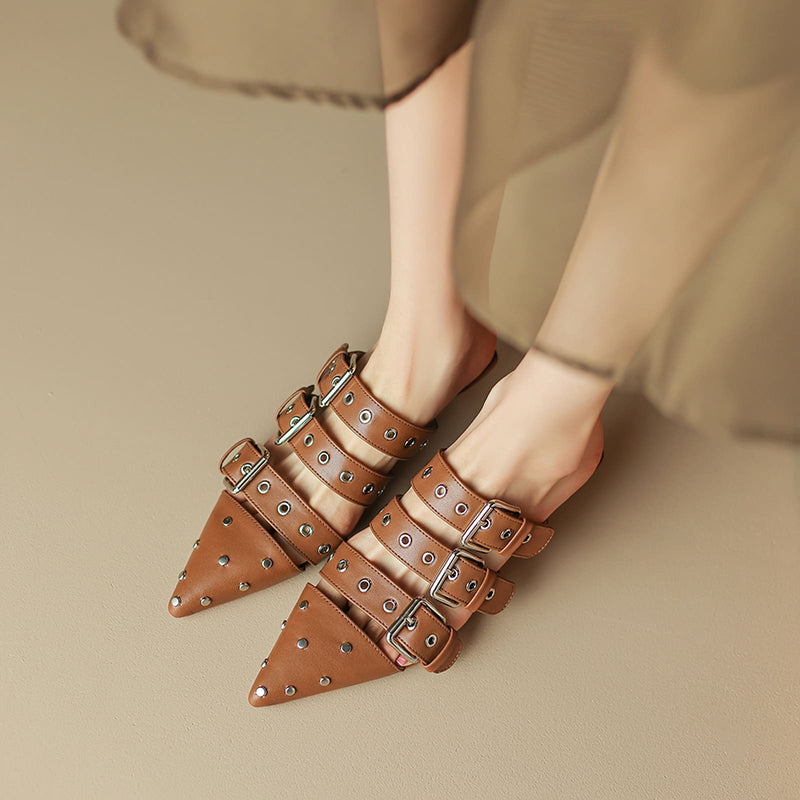 pointed toe mule sandals, view 6 - MRSLM