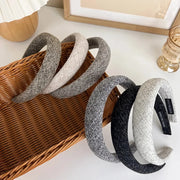 elegant retro plaid wide hairband, view 11 - MRSLM