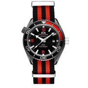 men's automatic mechanical canvas strap watch, view 15 - MRSLM