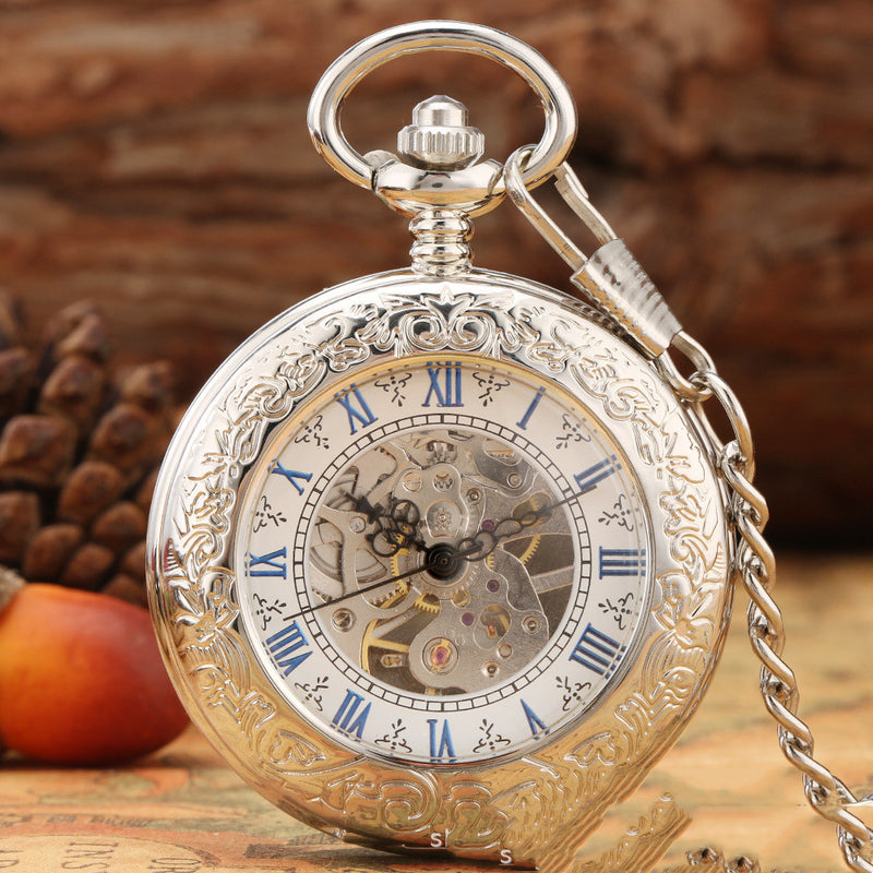 transparent mechanical pocket watch - MRSLM