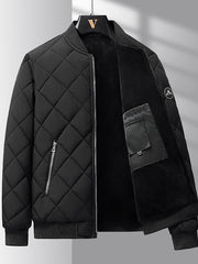 Men's quilted winter bomber jacket, view 7 - MRSLM