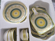 bohemian ceramic plates and bowls set, view 4 - MRSLM