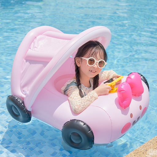 Inflatable car swimming seat ring for kids - MRSLM