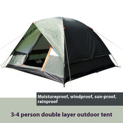Double-layer waterproof camping tent, view 6 - MRSLM