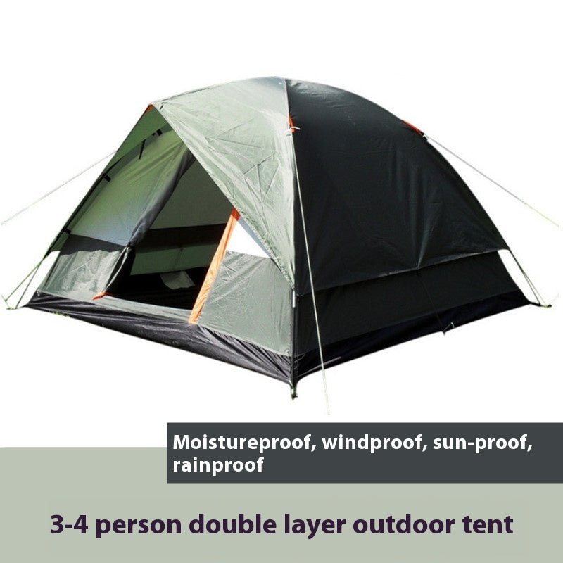 Double-layer waterproof camping tent, view 6 - MRSLM
