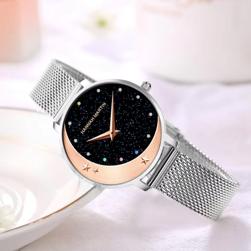 women's quartz watch with rhinestones, view 4 - MRSLM