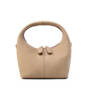 leather crescent shoulder bag, view 2 - MRSLM