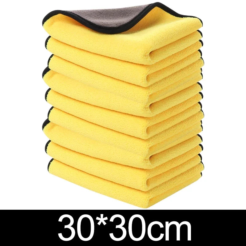 double-sided microfiber car cleaning towels, view 4 - MRSLM