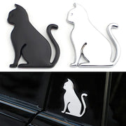 3d metal cat car sticker, view 4 - MRSLM