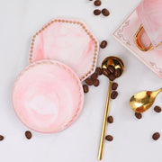 golden edge marble ceramic coasters - MRSLM