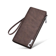 Long synthetic leather wallet for men, view 4 - MRSLM