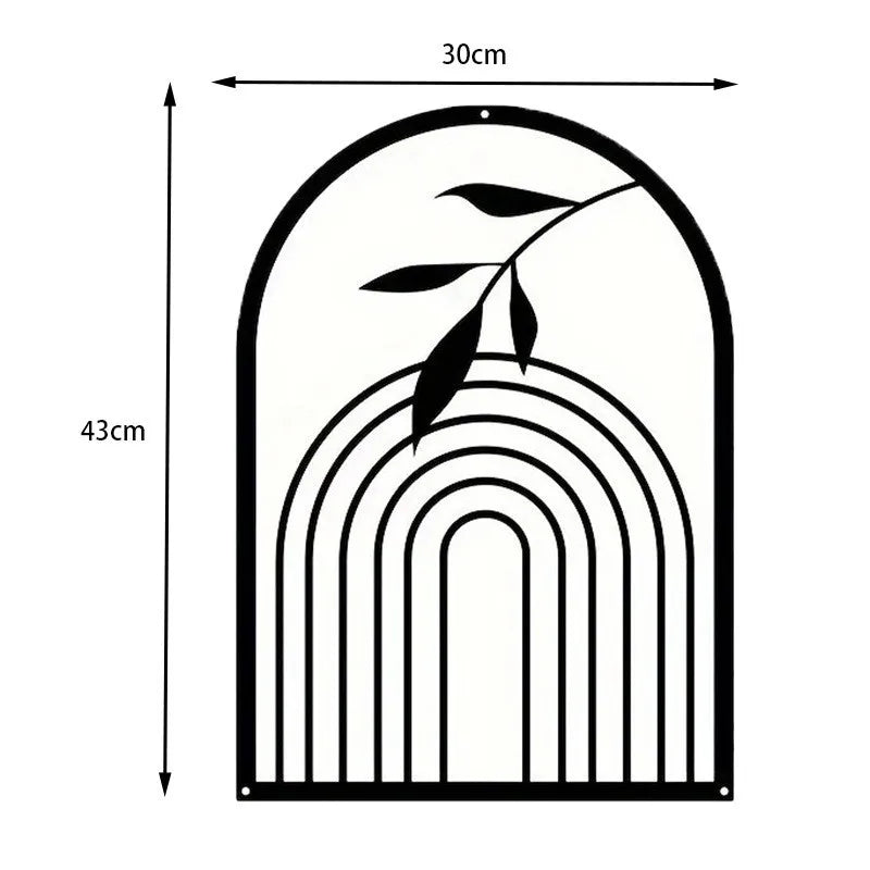 nordic iron line wall art, view 2 - MRSLM