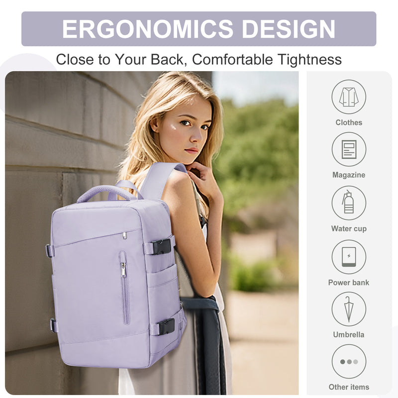 large travel backpack with laptop compartment, view 13 - MRSLM