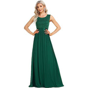 lace stitching long dress, view 5 - MRSLM