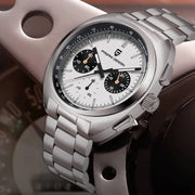 men's panda dial chronograph watch, view 5 - MRSLM