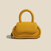 genuine leather macaron handbag, view 5 - MRSLM