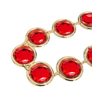 anime cosplay belt with red gem chain, view 4 - MRSLM