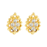 lace vase white zircon earrings, view 6 - MRSLM