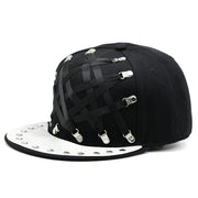 punk hip hop flat-brimmed cap, view 8 - MRSLM