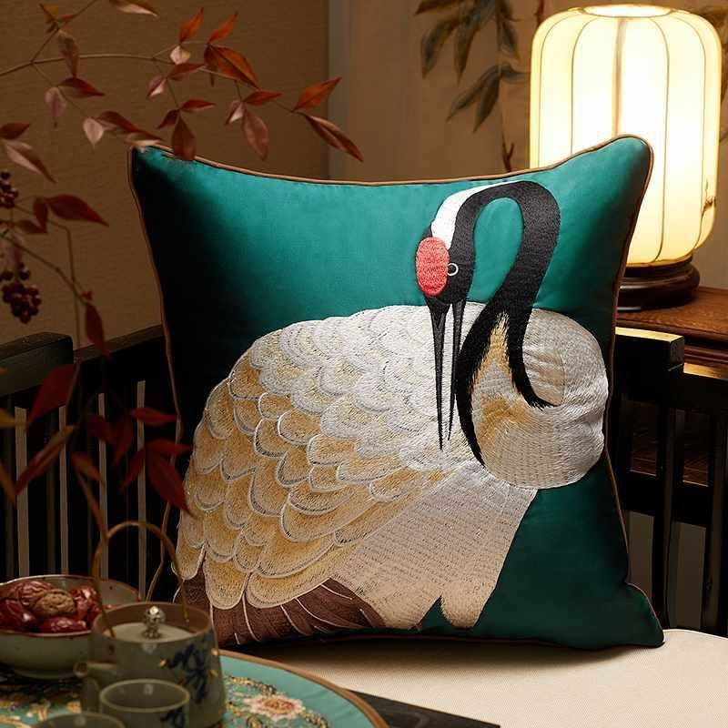 embroidery Chinese style pillow cover, view 2 - MRSLM