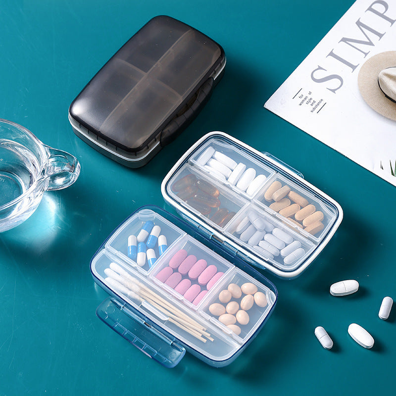 8 compartments sealed waterproof medicine box, view 8 - MRSLM