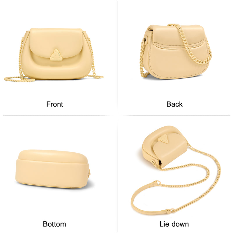 small saddle crossbody bag for women, view 6 - MRSLM
