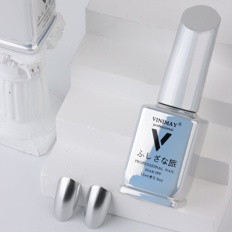 metallic mirror gel nail polish, view 2 - MRSLM