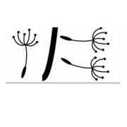 Reflective dandelion vinyl car decal, view 5 - MRSLM