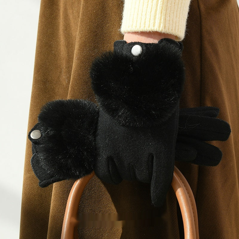 women's warm winter gloves, view 4 - MRSLM