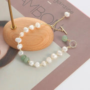irregular pearl charm bracelet, view 5 - MRSLM