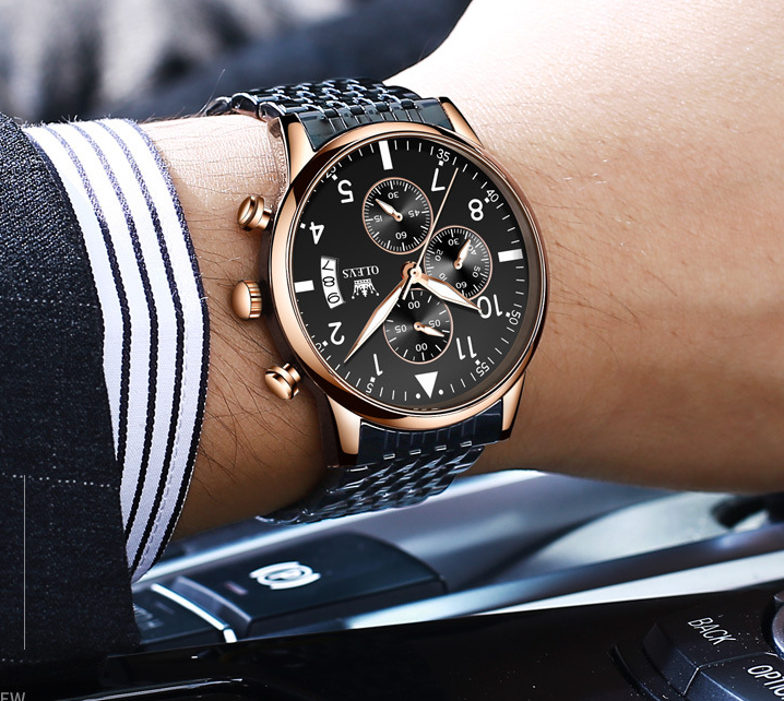 men's chronograph quartz watch, view 8 - MRSLM