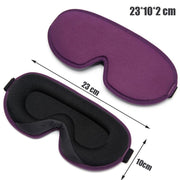 3D memory foam silk sleep mask, view 2 - MRSLM