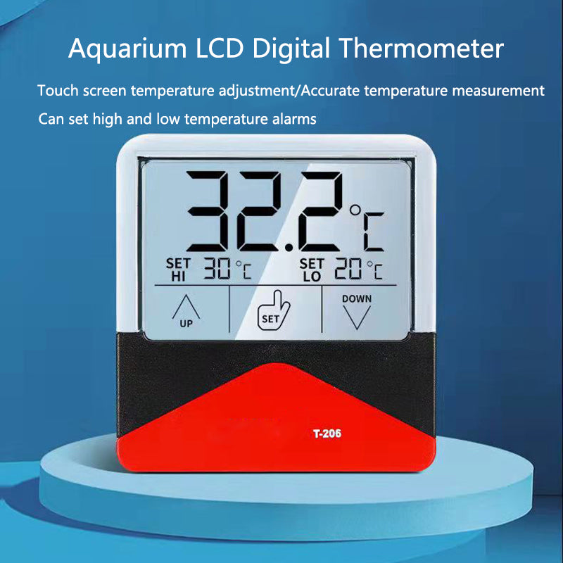 external LCD fish tank thermometer, view 2 - MRSLM