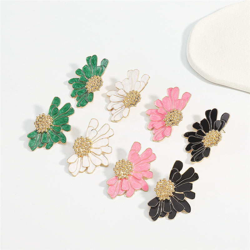 flower petal stud earrings, view 12 - MRSLM
