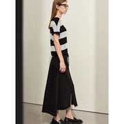 wide striped crewneck jumper, view 4 - MRSLM