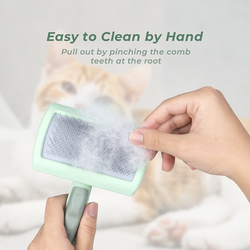 professional pet slicker brush, view 5 - MRSLM