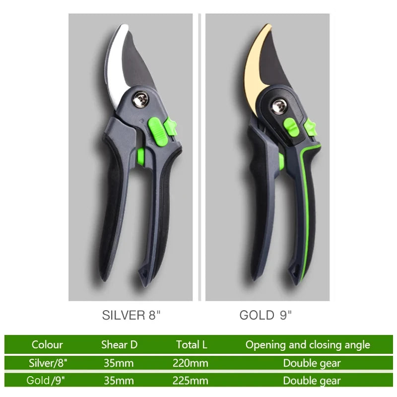 stainless steel garden pruning shears, view 9 - MRSLM