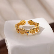 cubic zirconia turtle ring - MRSLM