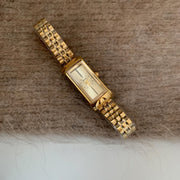 Women's rectangular gold steel belt quartz watch, view 5 - MRSLM