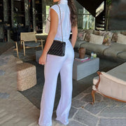 women's sleeveless top and loose trousers set, view 3 - MRSLM