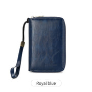 retro business PU leather passport wallet, view 3 - MRSLM